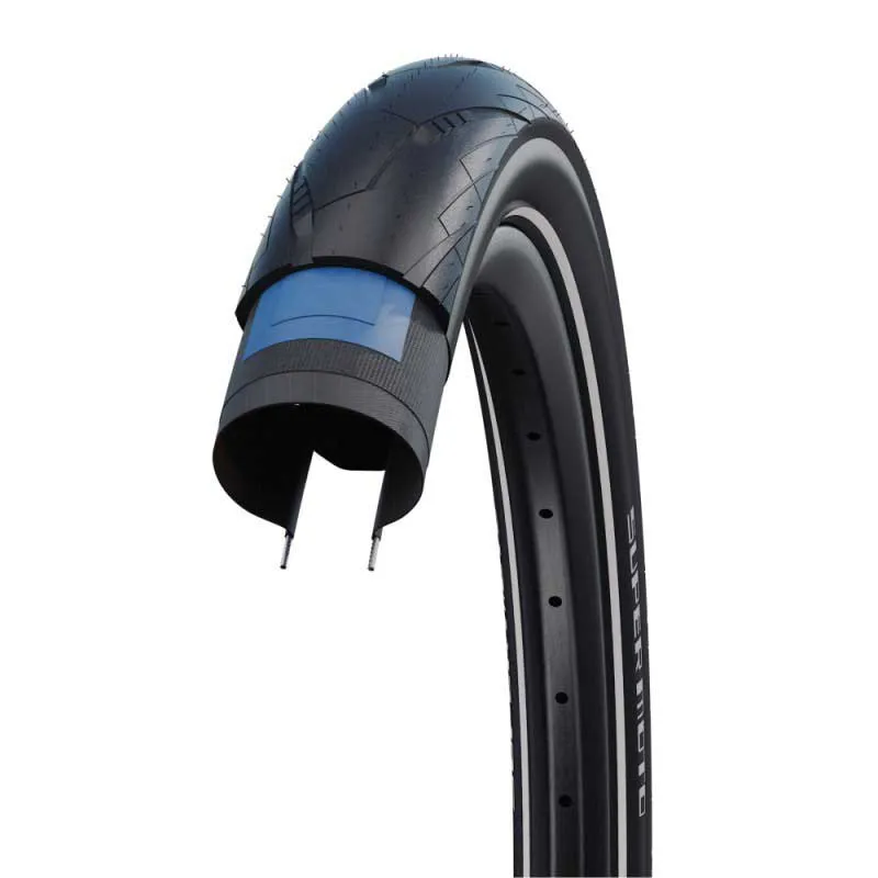 Schwalbe Supermoto Dd Raceguard 20´´ X 2.40 Styvt Urbandäck, Black / reflex, 20" x 2.40