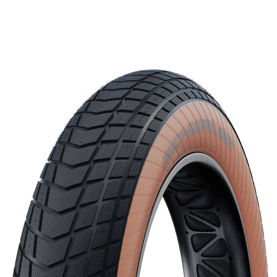 Schwalbe Supermoto-x Addix Eco Greenguard 20 X 4.0 Styvt Urbandäck, Black / bronze, 20" x 2.40 Schwalbe Supermoto-x Addix Eco Greenguard 20 X 4.0 Styvt Urbandäck, Black / bronze, 20" x 2.40