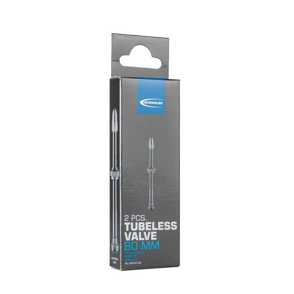 Schwalbe Tubeless Ventiler, Black, 80mm