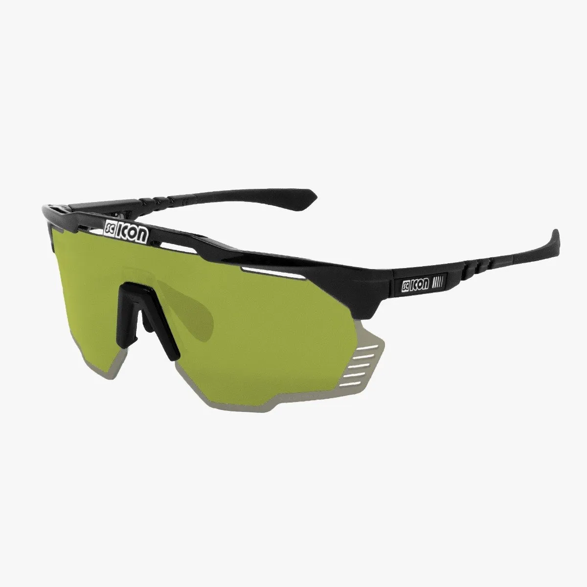 Scicon Aeroshade Kunken cykelglasögon Black Gloss Green Trail, Grön/Rosa/Svart Scicon Aeroshade Kunken cykelglasögon Black Gloss Green Trail, Grön/Rosa/Svart