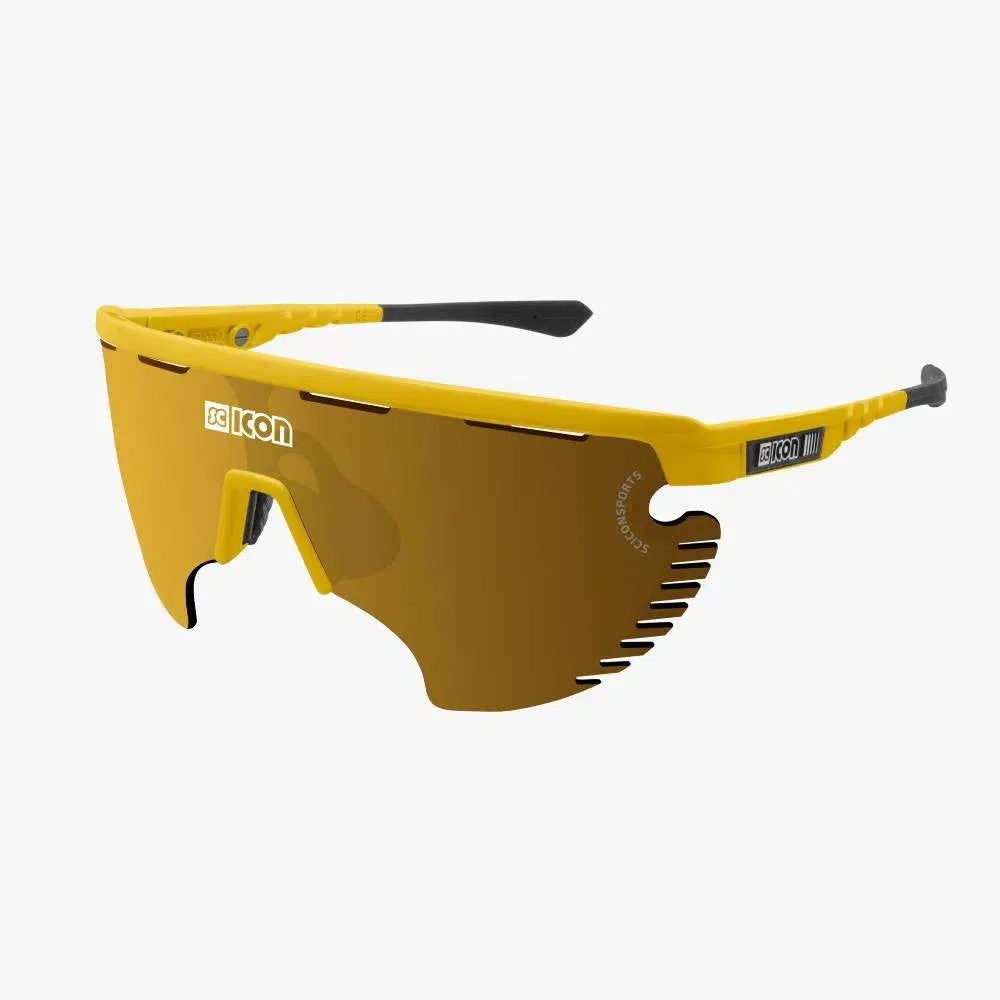 Scicon AEROWING LAMON YELLOW GLOSS Sunglasses, MULTIMIRROR BRONZE LENSES Scicon AEROWING LAMON YELLOW GLOSS Sunglasses, MULTIMIRROR BRONZE LENSES