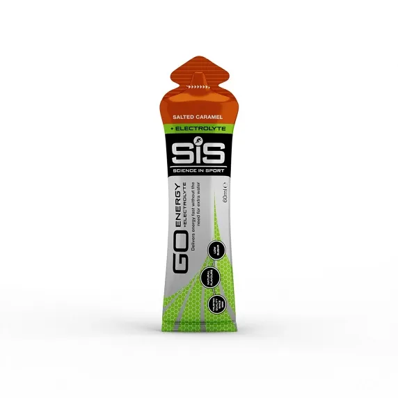 Science In Sport SiS GO Energy + Electrolyte Energigel, Caramel, 60ml Science In Sport SiS GO Energy + Electrolyte Energigel, Caramel, 60ml