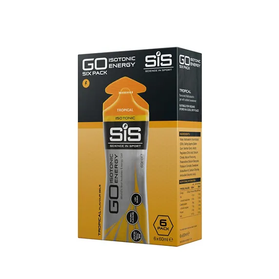 Science In Sport SIS GO Isotonic Energy gel tropical 6 x 60 ml