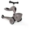 Scoot & Ride Highwaykick One Lifestyle Brown Lines Sparkcykel, Multicolor, One Size