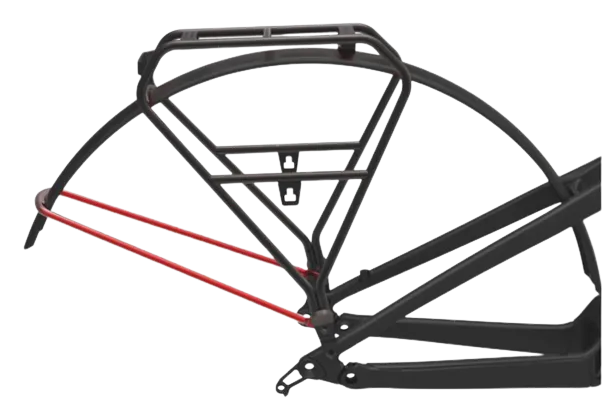 SCOTT Aluminiumsstänger för Bakskärm, Black, One Size