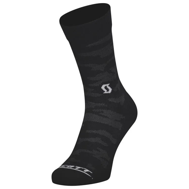 SCOTT AS Trail Merino Cykelstrumpor Camo, Svart