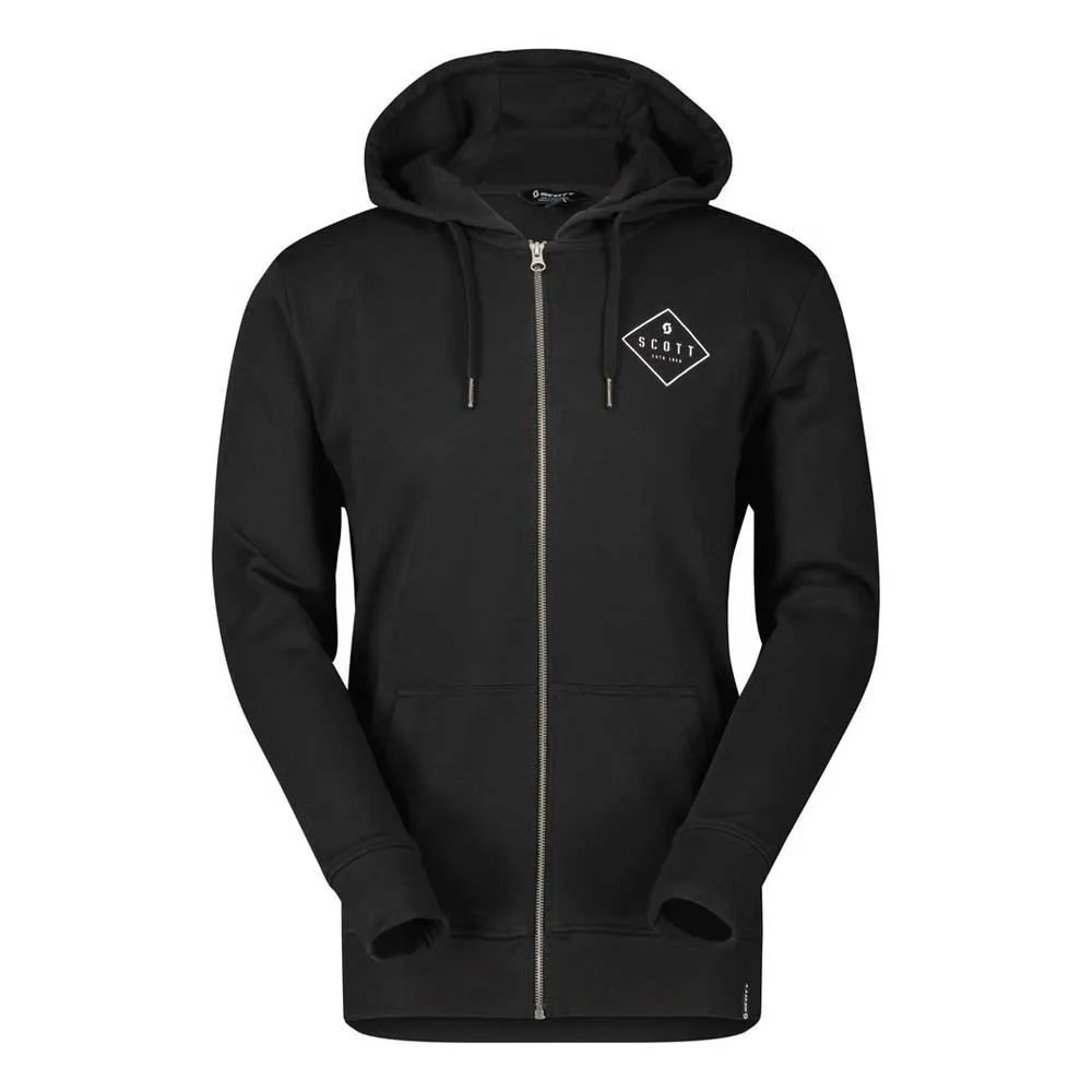 SCOTT Casual Sweatshirt Med Dragkedja, Black SCOTT Casual Sweatshirt Med Dragkedja, Black
