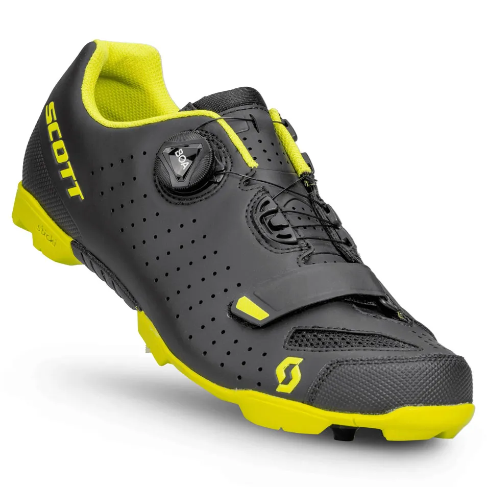 SCOTT Comp Boa MTB cykelsko black/sulphur yellow herr SCOTT Comp Boa MTB cykelsko black/sulphur yellow herr