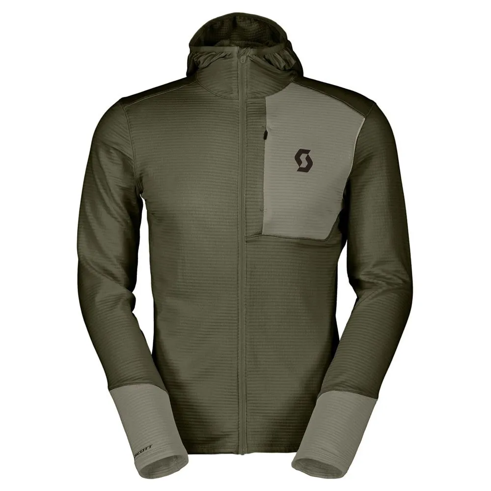 SCOTT Defined Light Sweatshirt Med Dragkedja, Douglas green / dust grey SCOTT Defined Light Sweatshirt Med Dragkedja, Douglas green / dust grey
