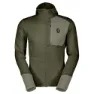 SCOTT Defined Light Sweatshirt Med Dragkedja, Douglas green / dust grey