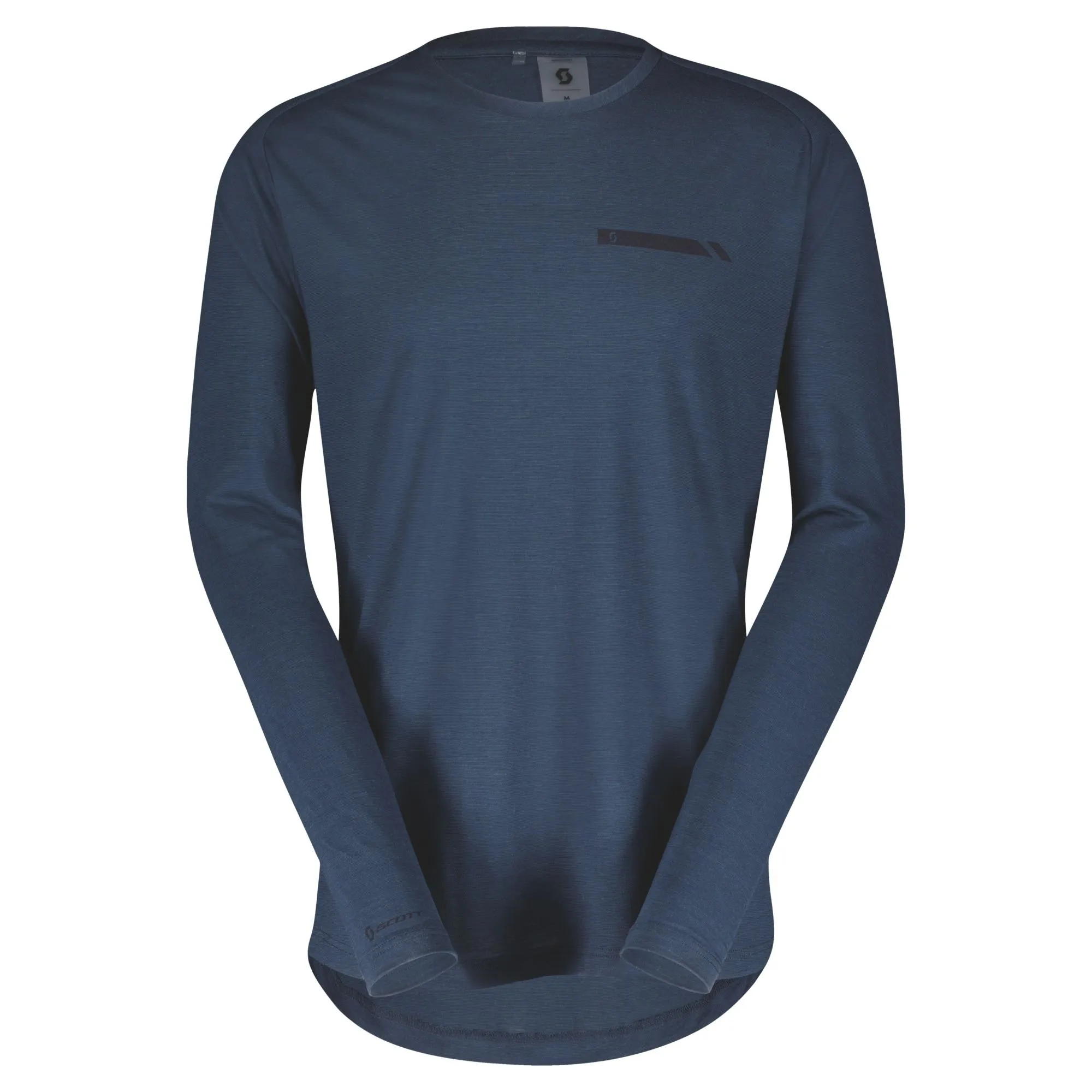 SCOTT Defined Merino Long-sleeve Tröja Metal, Blå, M SCOTT Defined Merino Long-sleeve Tröja Metal, Blå, M