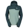 SCOTT Defined Original Fleece Fleecejacka Med Huva, Aruba green / northern mint green