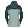 SCOTT Defined Original Fleece Fleecejacka Med Huva, Aruba green / northern mint green