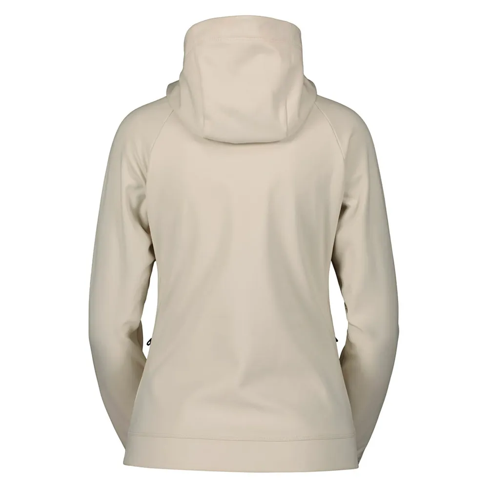 SCOTT Defined Warm Fleecejacka Med Dragkedja, Dust white SCOTT Defined Warm Fleecejacka Med Dragkedja, Dust white