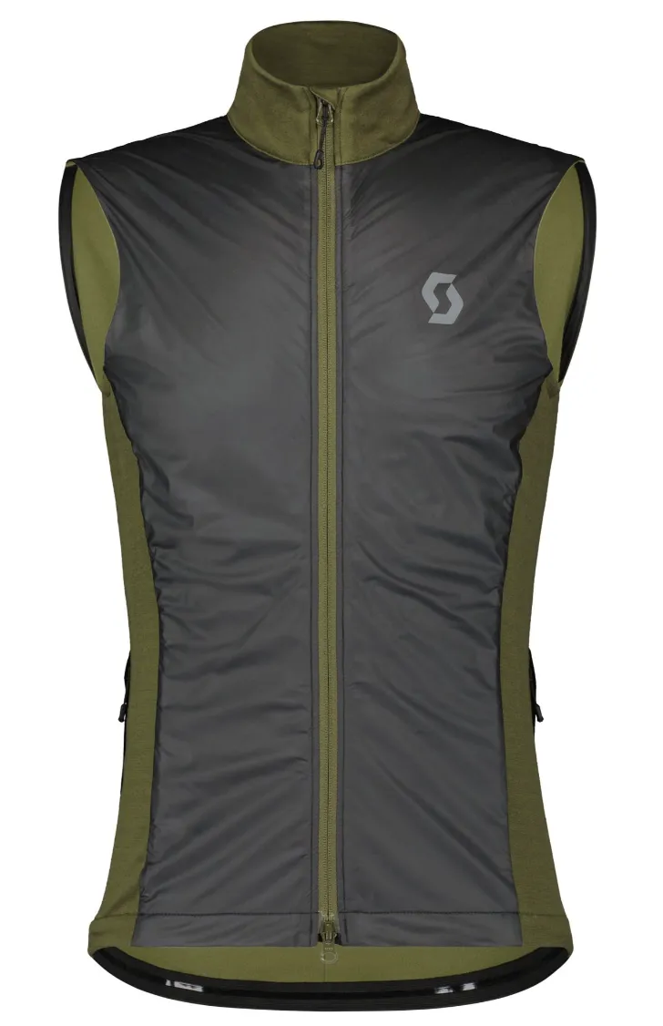 SCOTT Gravel Warm Merino Väst Svart-Grön
