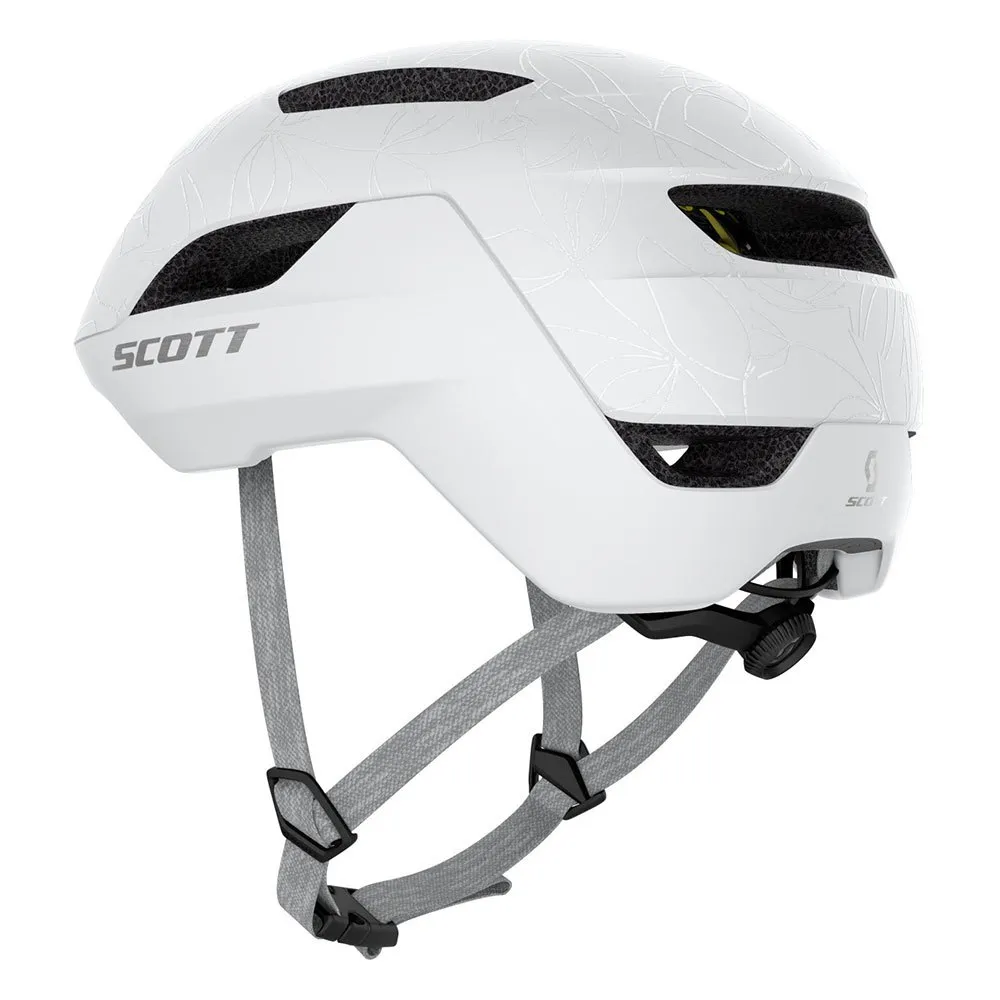 SCOTT La Mokka Plus Sensor cykelhjälm Ice White