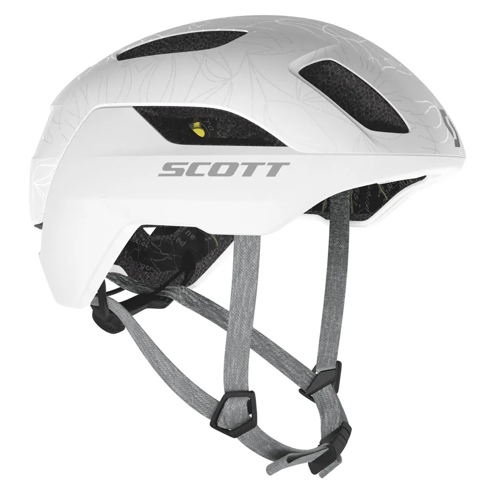 SCOTT La Mokka Plus Sensor cykelhjälm Ice White SCOTT La Mokka Plus Sensor cykelhjälm Ice White