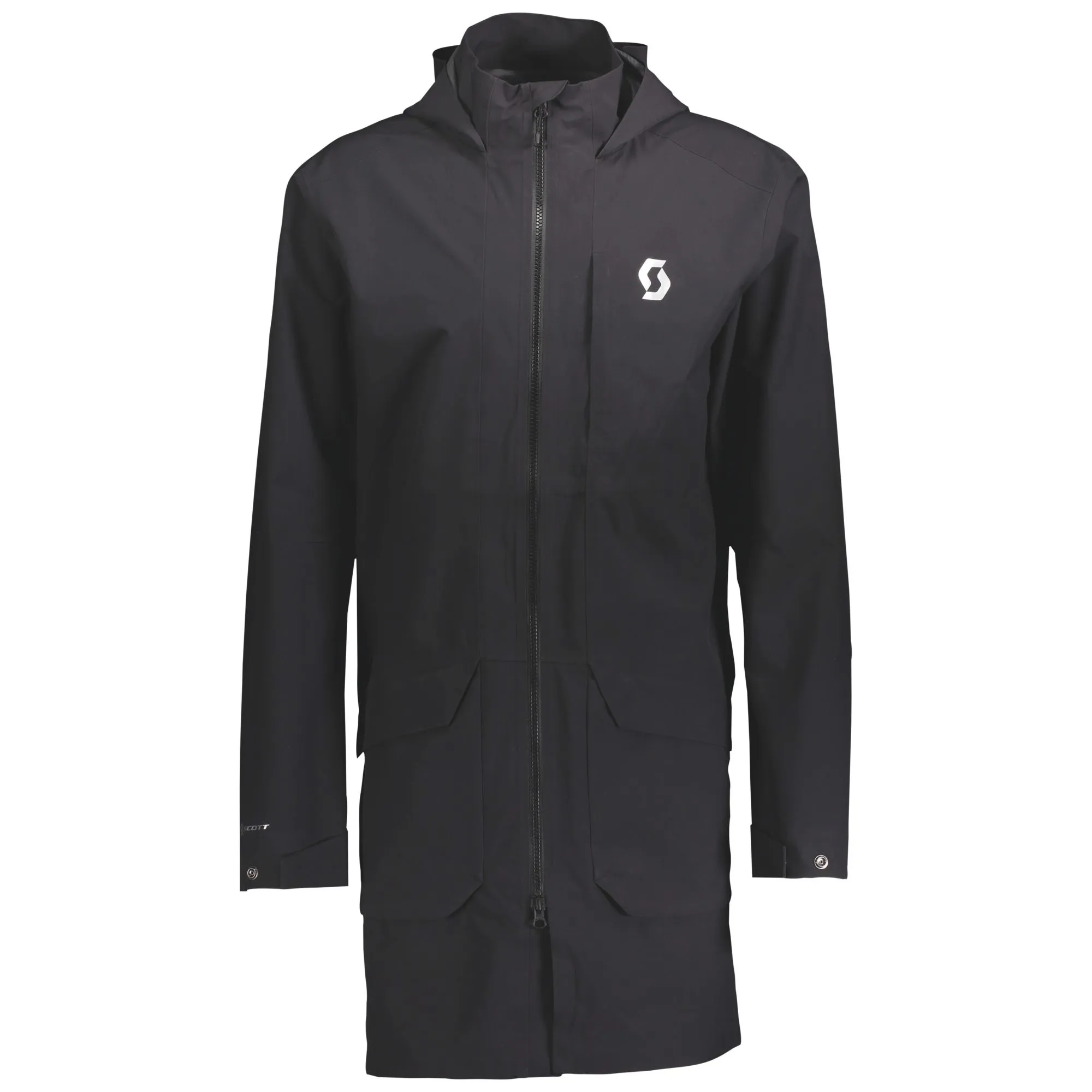 SCOTT Rain Coat FT Regnjacka Svart/Grå för män, Grå/svart SCOTT Rain Coat FT Regnjacka Svart/Grå för män, Grå/svart