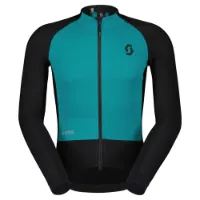 SCOTT RC Pro Warm Hybrid Gore-Tex Windstopper Jacka Svart/Turkos för män SCOTT RC Pro Warm Hybrid Gore-Tex Windstopper Jacka Svart/Turkos för män