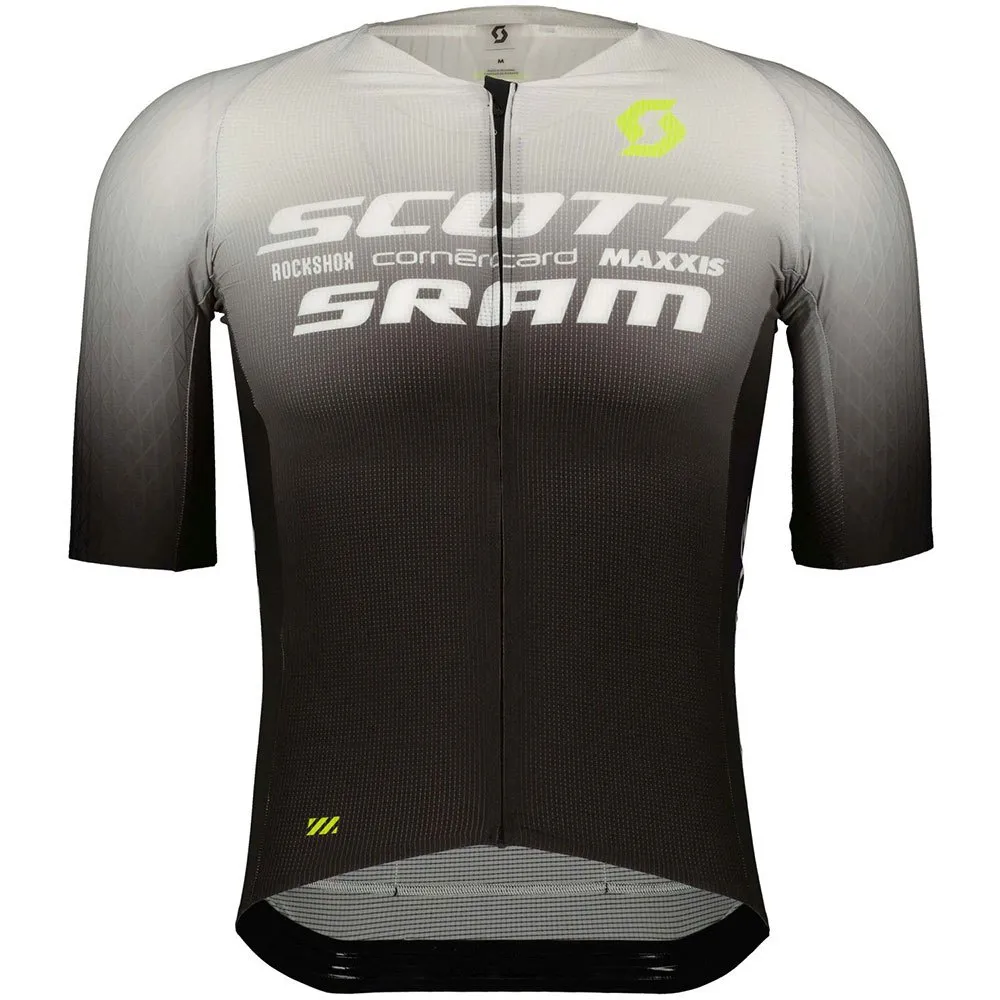 SCOTT Rc Scott-sram Aero Korta ärmar Cykeltröja, White / black