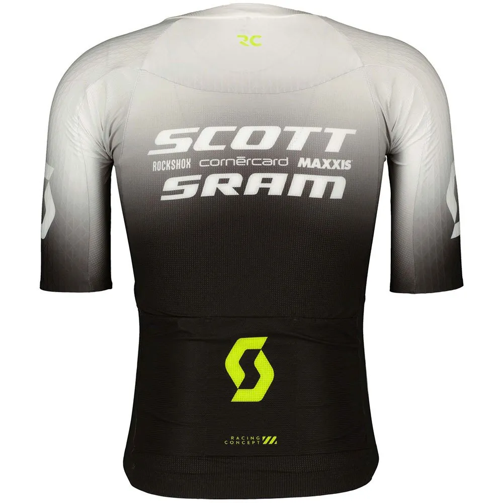 SCOTT Rc Scott-sram Aero Korta ärmar Cykeltröja, White / black