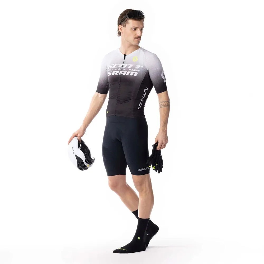 SCOTT Rc Scott-sram Aero Korta ärmar Cykeltröja, White / black