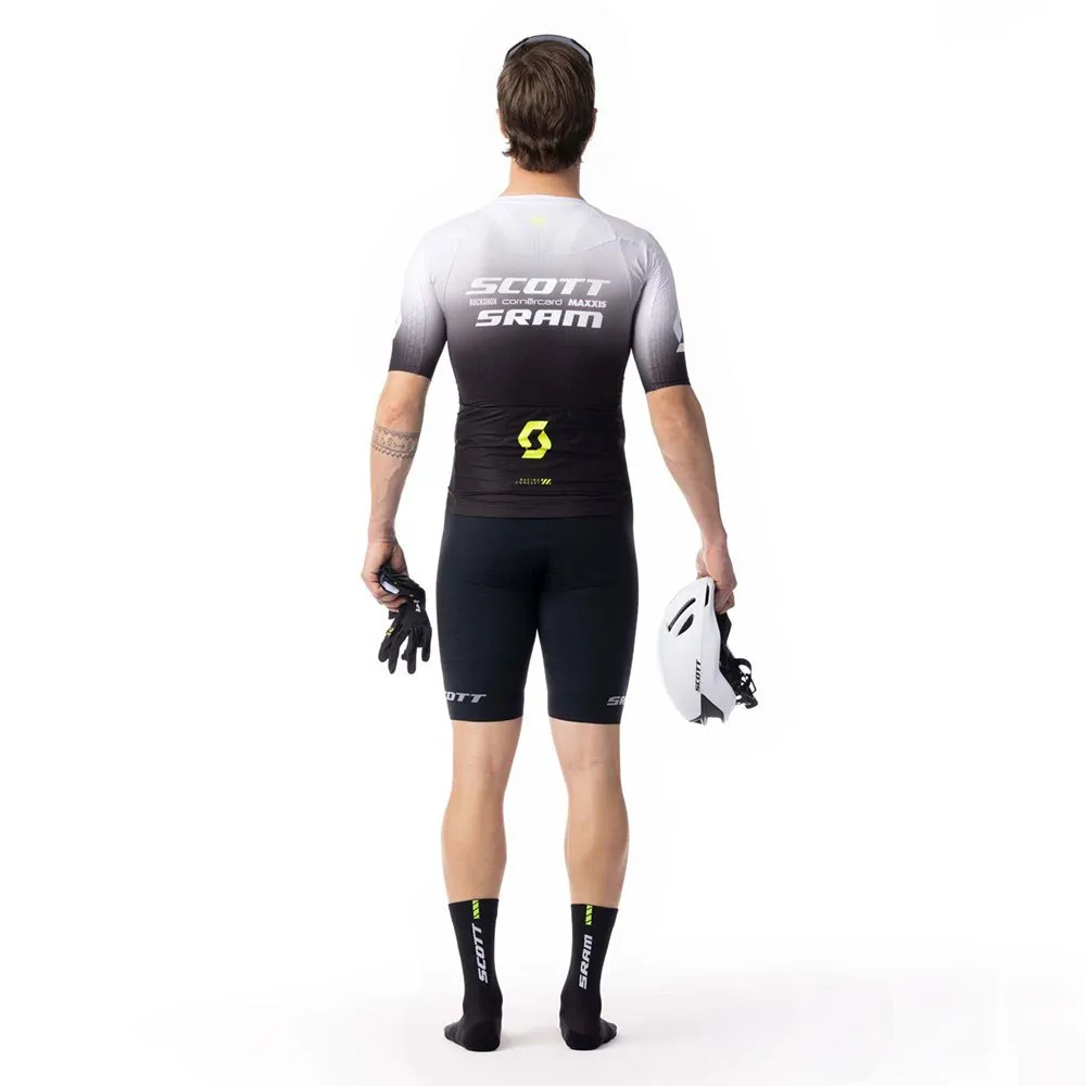 SCOTT Rc Scott-sram Aero Korta ärmar Cykeltröja, White / black