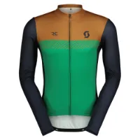 SCOTT RC Team långärmad cykeltröja bread brown/amazon green herr SCOTT RC Team långärmad cykeltröja bread brown/amazon green herr