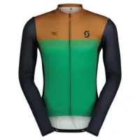SCOTT RC Team långärmad cykeltröja bread brown/amazon green herr