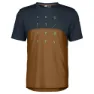 SCOTT SCO Trail Flow DRI kortärmad cykeltröja dark blue/bread brown herr