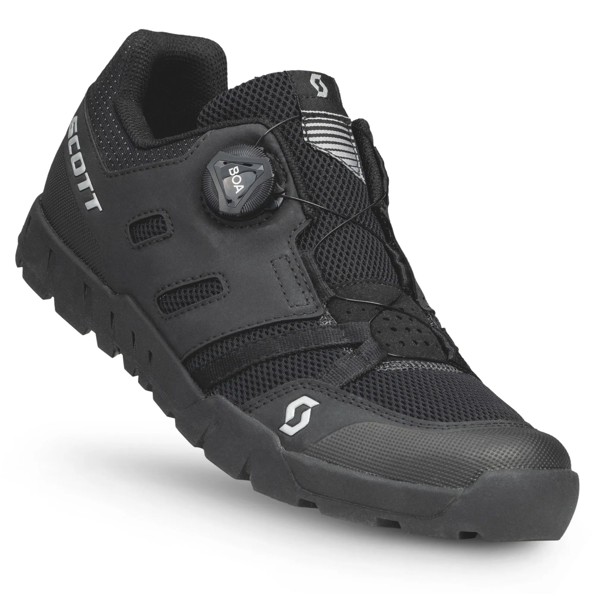 SCOTT Sport Crus-r Flat Boa cykelsko black/silver herr SCOTT Sport Crus-r Flat Boa cykelsko black/silver herr