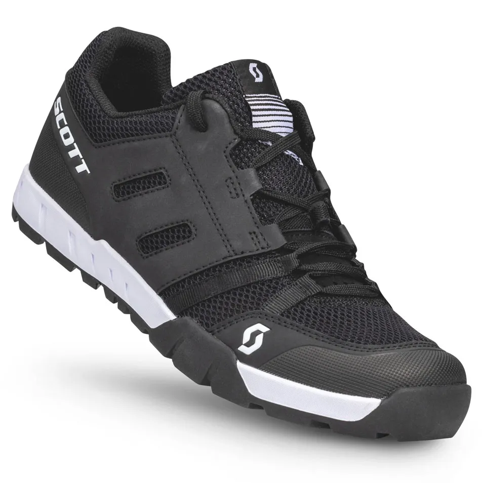 SCOTT Sport Crus-r Flat Lace cykelsko black/white herr SCOTT Sport Crus-r Flat Lace cykelsko black/white herr