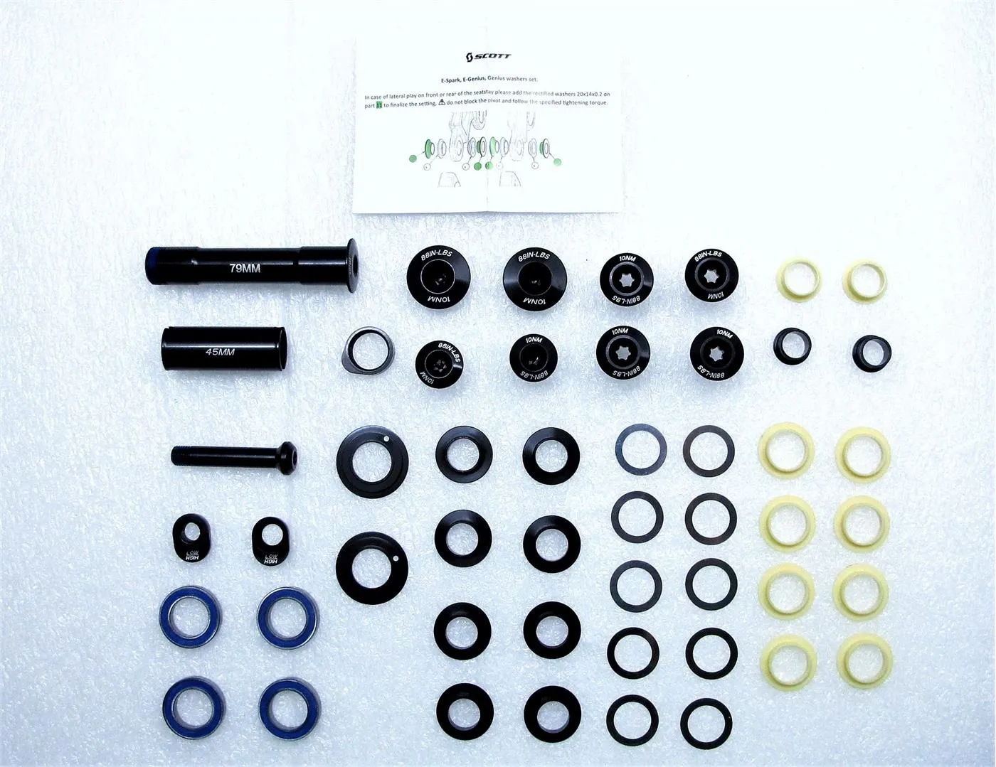 SCOTT Swingarm rep kit Genius 18 SCOTT Swingarm rep kit Genius 18