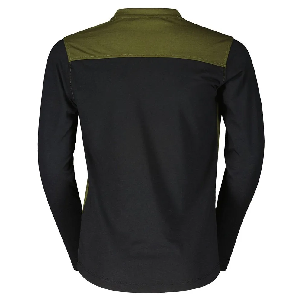 SCOTT Trail Flow 10 Dri Långärmad Endurotröja, Fir green / black
