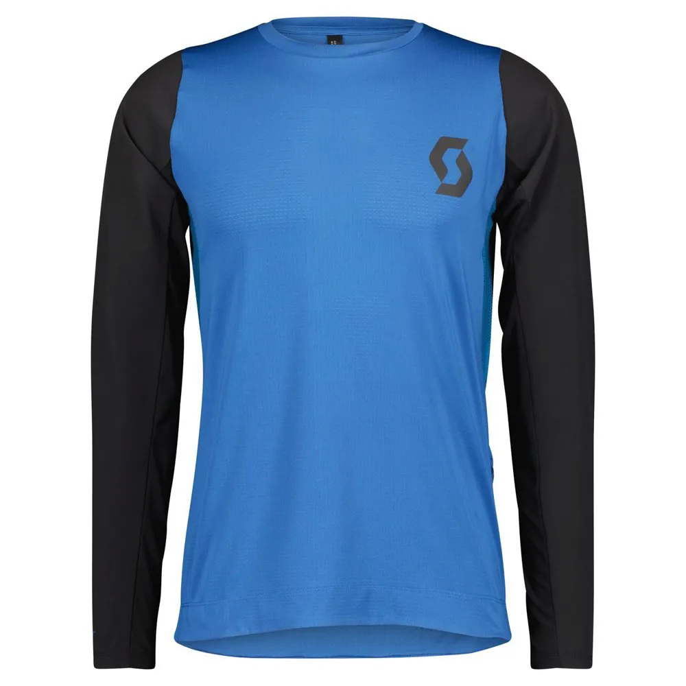 SCOTT Trail Progressive Långärmad Trikå, Storm blue / black, S