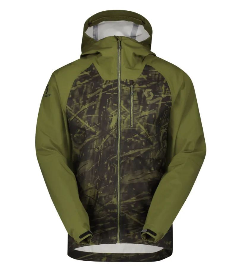SCOTT Trail Storm vattentät cykeljacka herr grön/camo