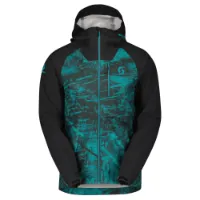 SCOTT Trail Storm Waterproof Jacka Svart/Turkos för män SCOTT Trail Storm Waterproof Jacka Svart/Turkos för män