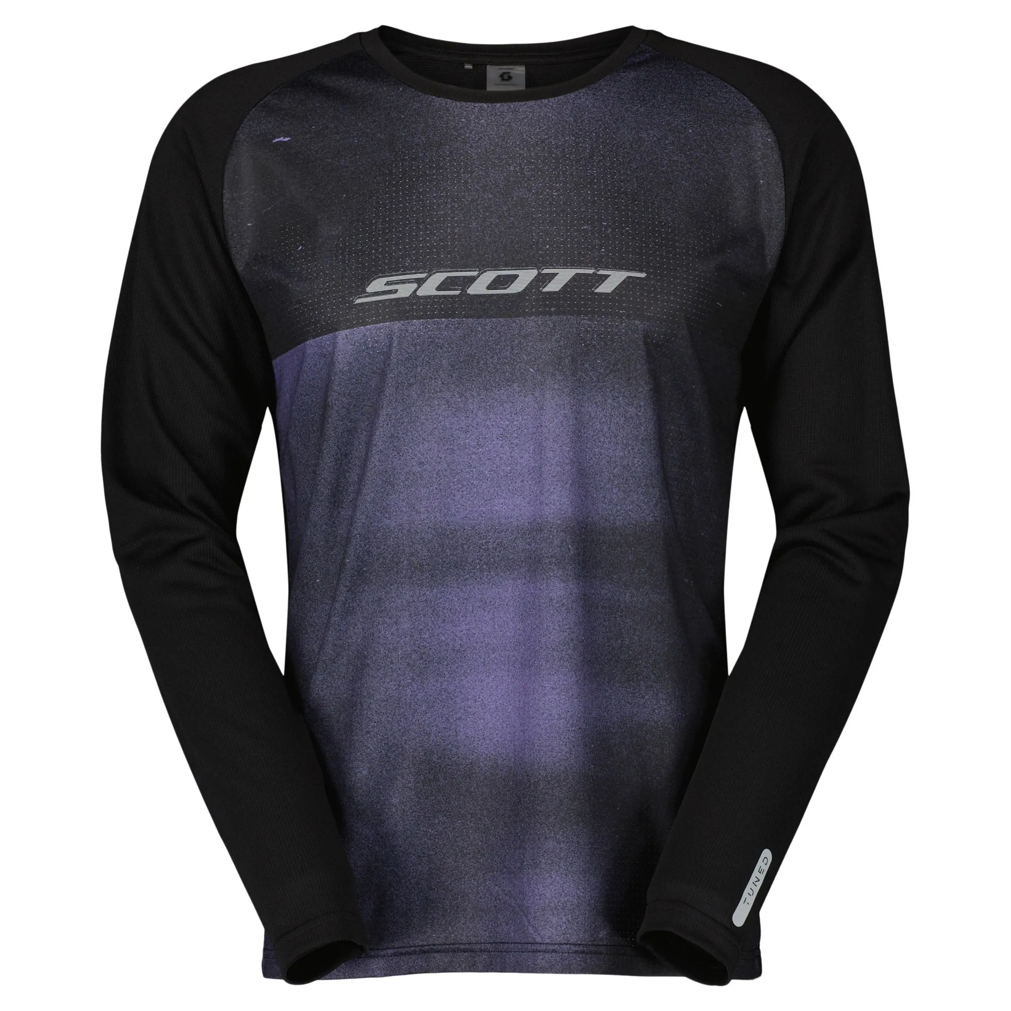 SCOTT Trail Tuned låmgärmad cykeltröja swish purple/black herr