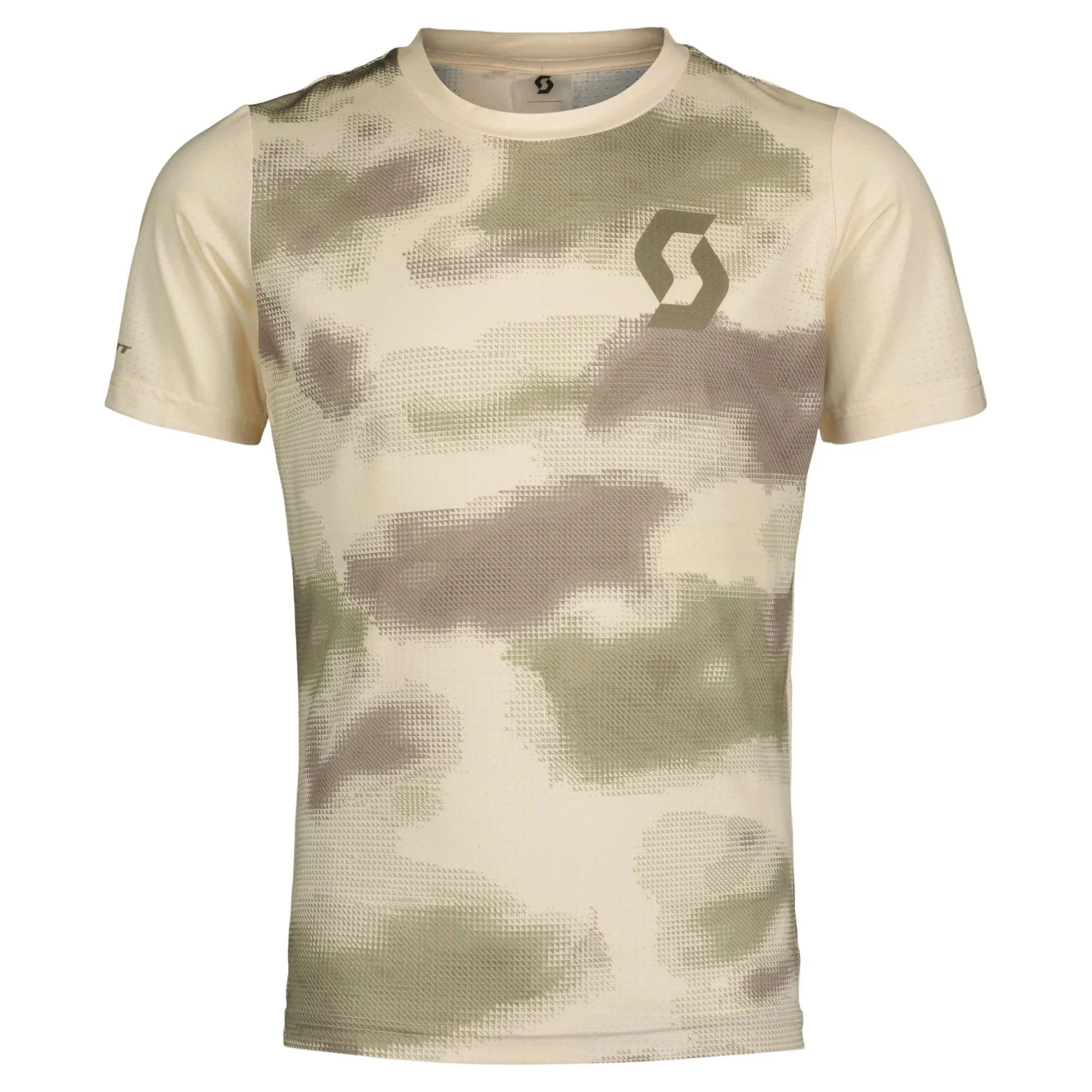 SCOTT Trail Vertic 10 kortärmad t-shirt cotton white/hay green junior