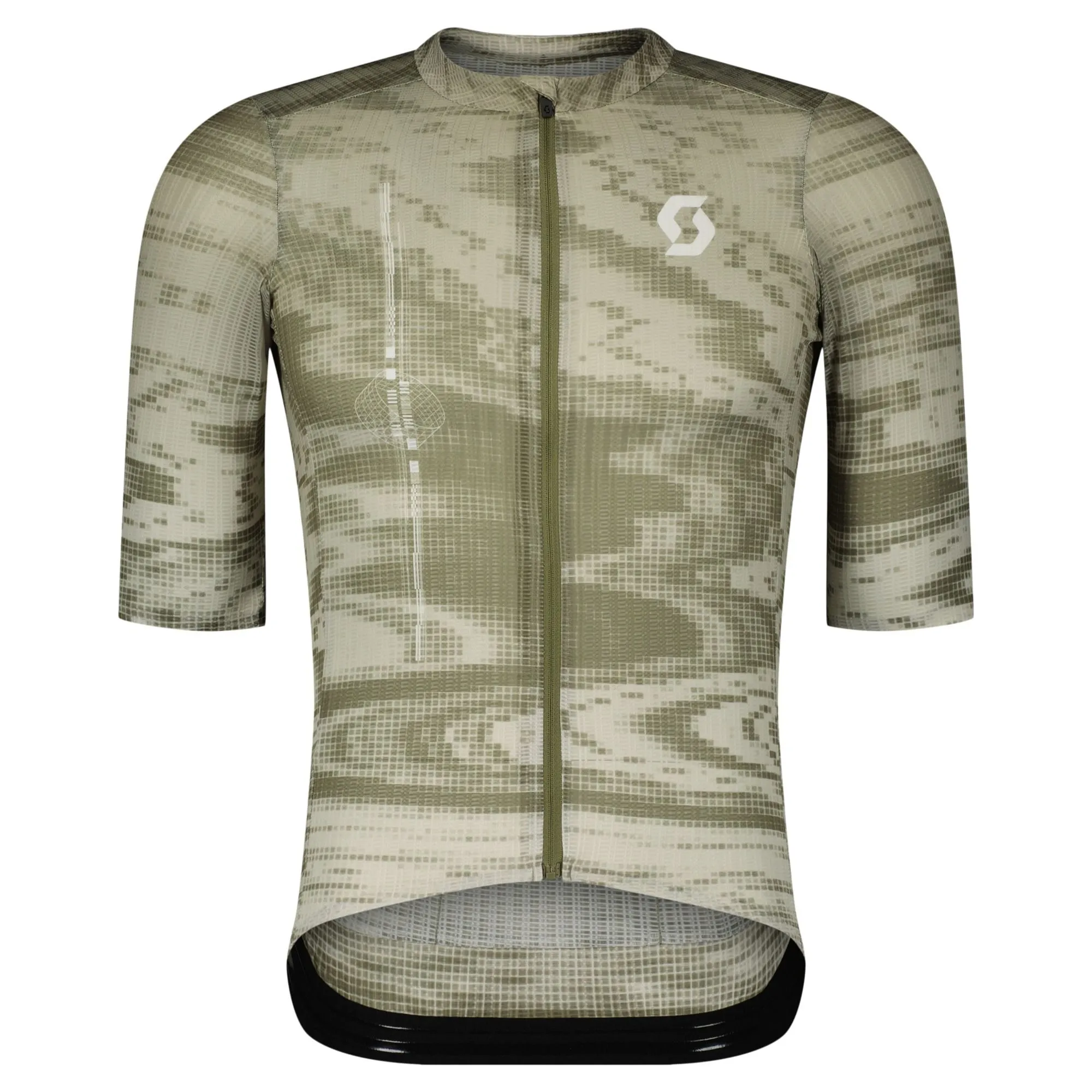 SCOTT ULTD. SL kortärmad cykeltröja cotton white/hay green herr