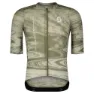SCOTT ULTD. SL kortärmad cykeltröja cotton white/hay green herr