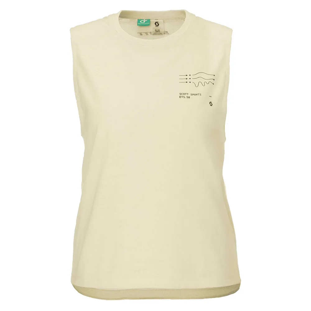 SCOTT Vertic Dri ärmlös T-shirt, Pastel yellow, M