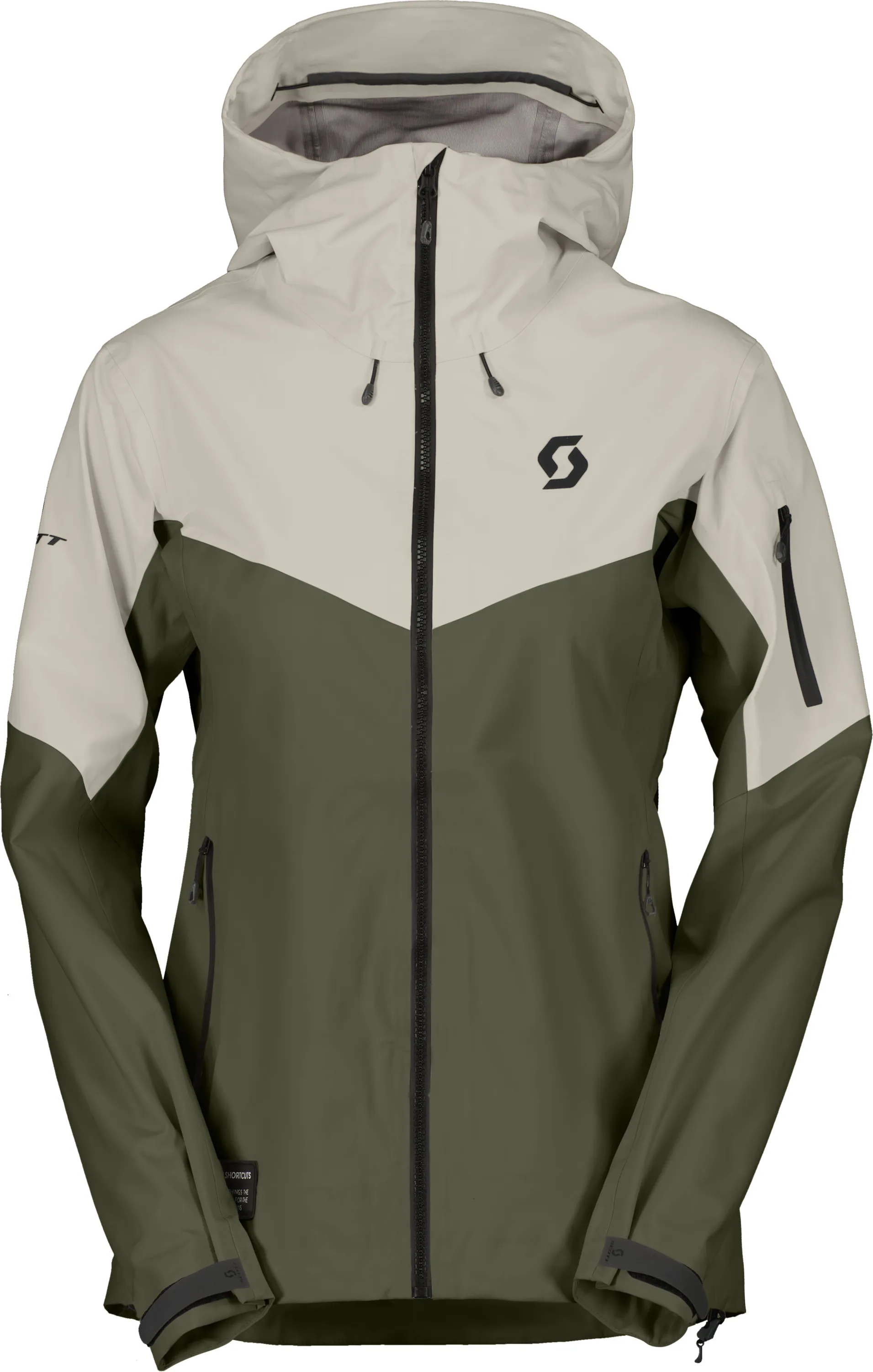SCOTT Women's Jacket Explorair 3l, Bread brown/Fresh green