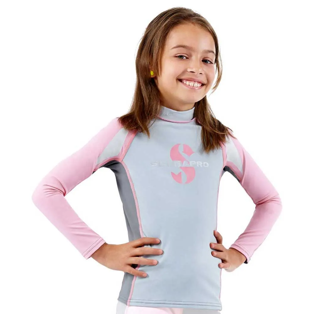 Scubapro Harmony Rash Guard Uv-skyddande Långärmad T-shirt, Grey / pink, M Scubapro Harmony Rash Guard Uv-skyddande Långärmad T-shirt, Grey / pink, M