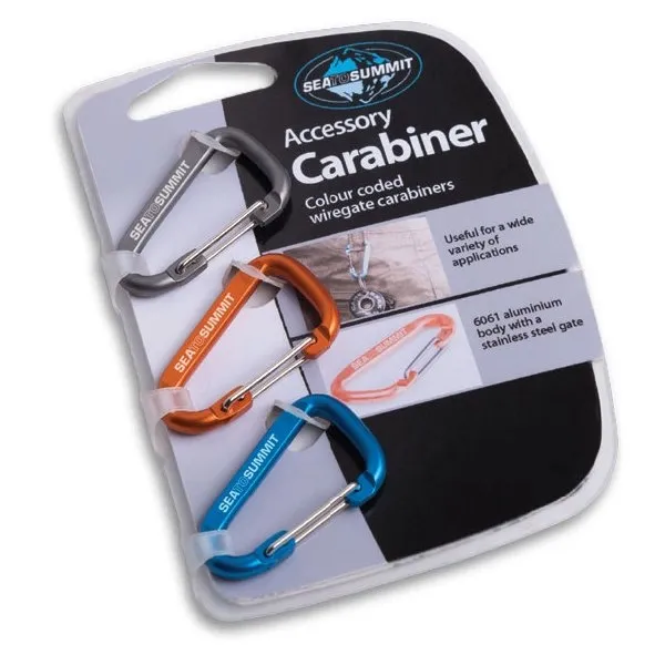 Sea To Summit 3-pack karbinhakar, Mixed