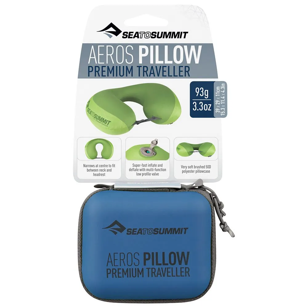 Sea To Summit Aeros Premium Traveller Kudde, Navy blue Sea To Summit Aeros Premium Traveller Kudde, Navy blue