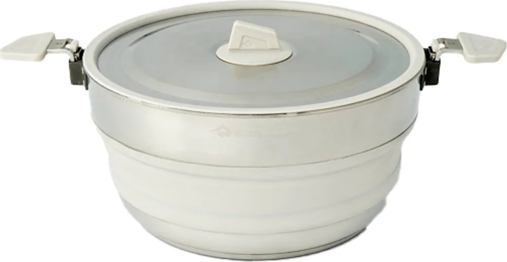 Sea To Summit Detour Stainless Steel Collapsible Pot 5 L, MOONSTRUCK GREY, One Size