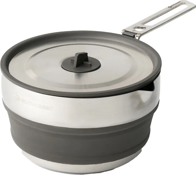 Sea To Summit Detour Stainless Steel Collapsible Pouring Pot, BELUGA BLACK, One Size