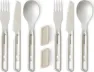 Sea To Summit Detour Stainless Steel Cutlery Set 6 Piece, STAINLESS STEEL GREY, One Size