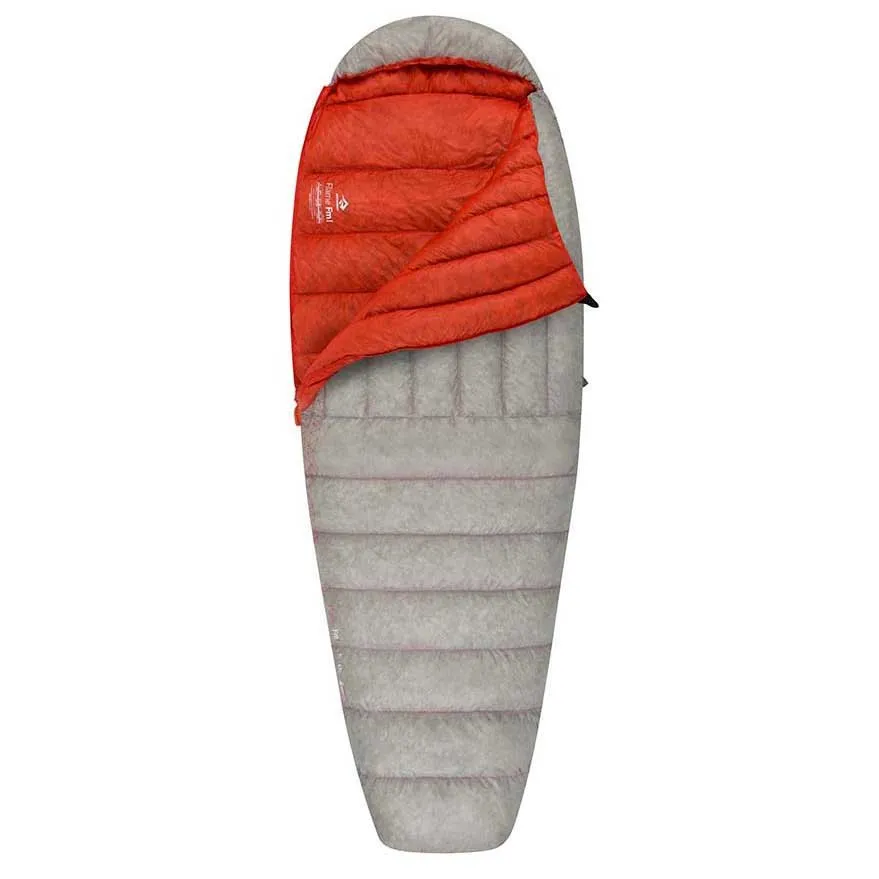 Sea To Summit Flame Fmi Sovsäck, Light gray / garnet, Right Zipper